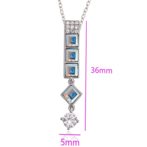 Gorgeous Swarovski Long Drop Necklace - Picture 6 of 16